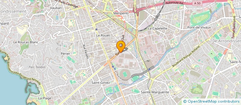 localisation de l'entreprise MADAME CLAUDIA BRIOTET  MARSEILLE