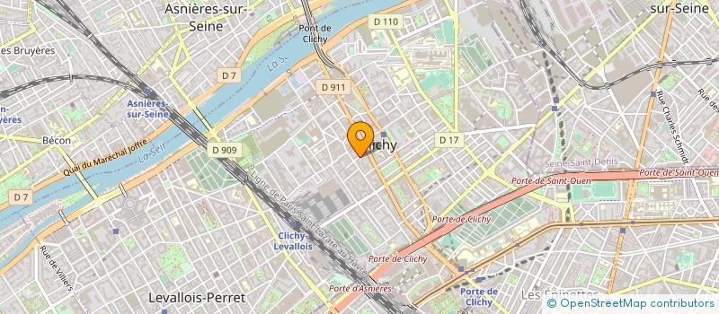 localisation de l'entreprise MADAME CLAUDIA BRIVIO  CLICHY