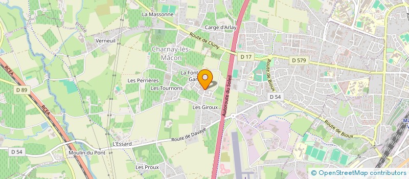 localisation de l'entreprise MADAME CLAUDIA CABREIRO à CHARNAY-LES-MACON