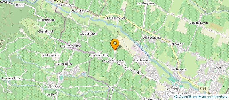 localisation de l'entreprise MADAME CLAUDIA CACERES CIRANO  LA CHAPELLE-DE-GUINCHAY