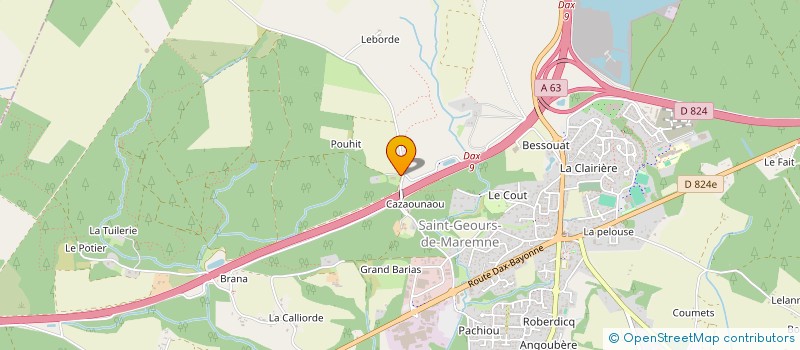 localisation de l'entreprise MADAME CLAUDIA CAMACHO  SAINT-GEOURS-DE-MAREMNE