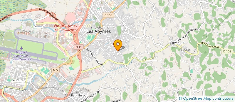localisation de l'entreprise MADAME CLAUDIA CAMPAGNE à LES ABYMES