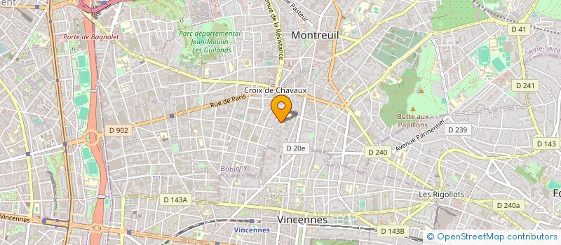 localisation de l'entreprise MADAME CLAUDIA CANDIDO à MONTREUIL