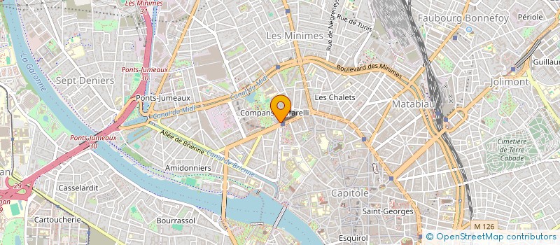 localisation de l'entreprise MADAME CLAUDIA CANINI  TOULOUSE