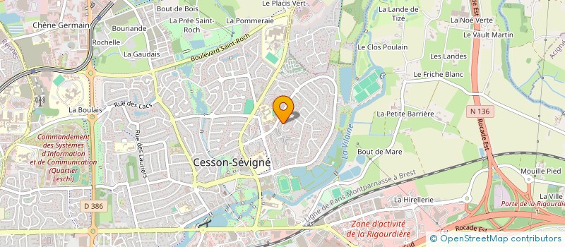 localisation de l'entreprise MADAME CLAUDIA CAPET  CESSON-SEVIGNE