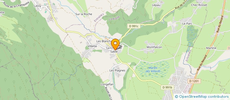 localisation de l'entreprise MADAME CLAUDIA CATHELIN à ENTRELACS