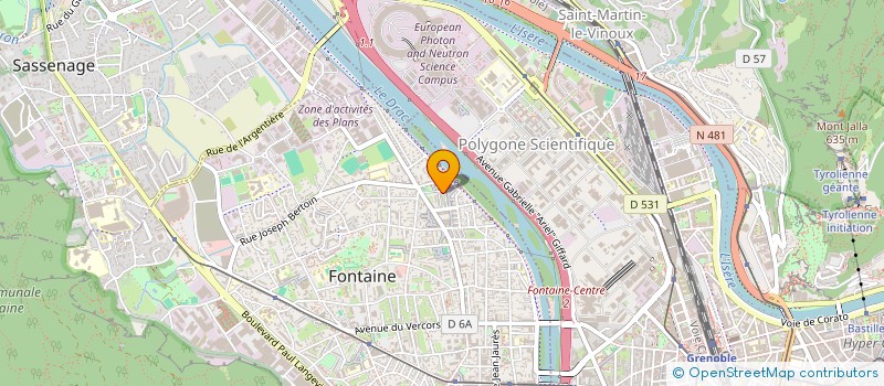 localisation de l'entreprise MADAME CLAUDIA CHABRIER  FONTAINE