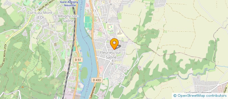 localisation de l'entreprise MADAME CLAUDIA CHATANAY  FLEURIEU-SUR-SAONE