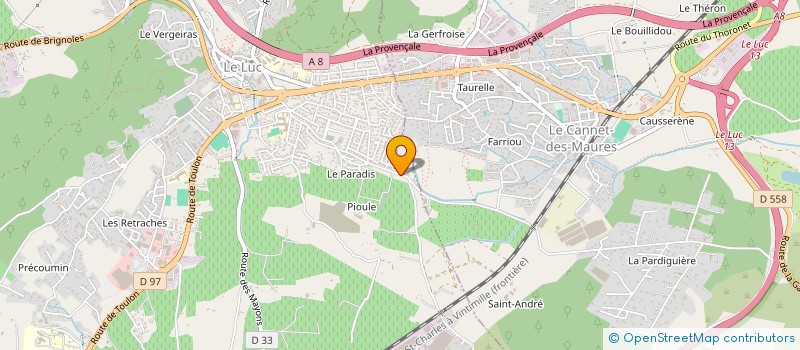 localisation de l'entreprise MADAME CLAUDIA CHATELIN  LE LUC