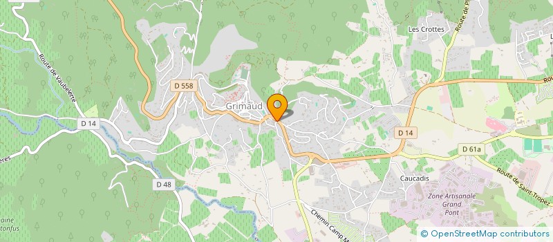 localisation de l'entreprise MADAME CLAUDIA CIPOLLA  GRIMAUD