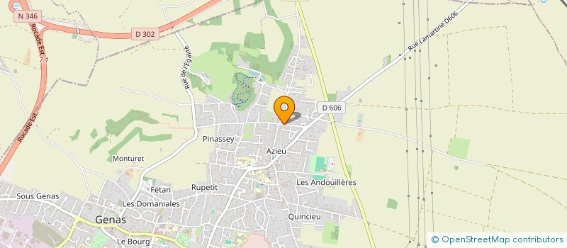 localisation de l'entreprise MADAME CLAUDIA CORUJEIRA  GENAS