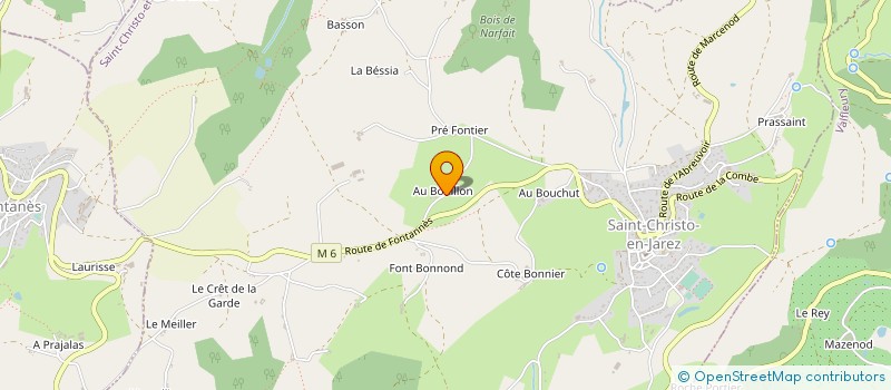 localisation de l'entreprise MADAME CLAUDIA COURTAGNY  SAINT-CHRISTO-EN-JAREZ