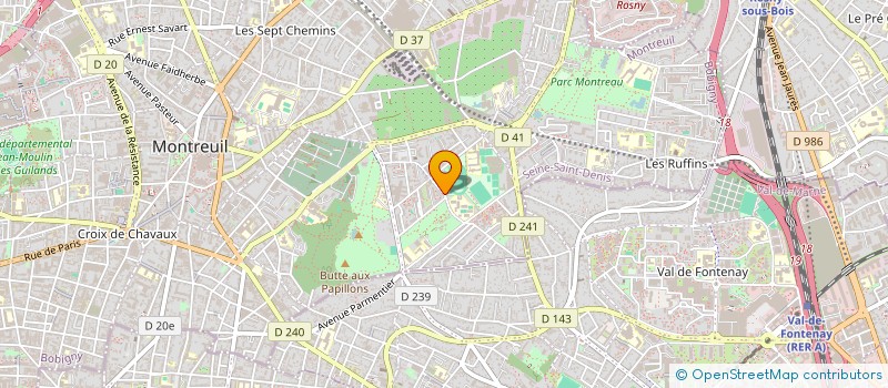 localisation de l'entreprise MADAME CLAUDIA COVACI à MONTREUIL