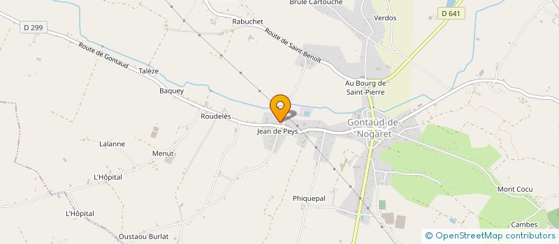 localisation de l'entreprise MADAME CLAUDIA DA SILVA PINA  GONTAUD-DE-NOGARET