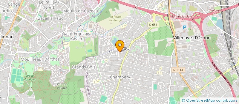 localisation de l'entreprise MADAME CLAUDIA DA SILVA RIBEIRO BLANQUET  VILLENAVE-D'ORNON