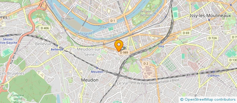 localisation de l'entreprise MADAME CLAUDIA DEVILLAZ  MEUDON