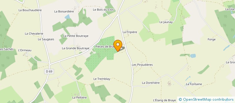 localisation de l'entreprise MADAME CLAUDIA DOMINICI  SAINT PATERNE RACAN