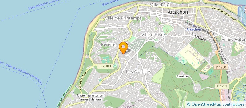 localisation de l'entreprise MADAME CLAUDIA DUBRAY à ARCACHON