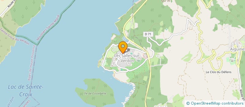 localisation de l'entreprise MADAME CLAUDIA DUMOULIN à LES SALLES-SUR-VERDON
