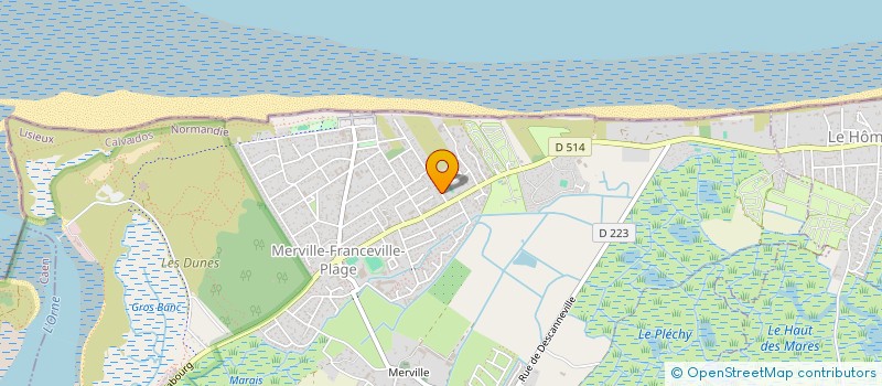 localisation de l'entreprise MADAME CLAUDIA DUVAL  MERVILLE-FRANCEVILLE-PLAGE