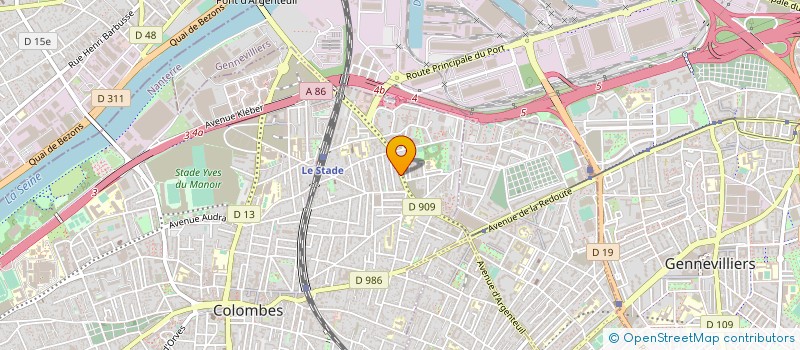 localisation de l'entreprise MADAME CLAUDIA FERNANDEZ  COLOMBES