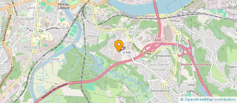 localisation de l'entreprise MADAME CLAUDIA FERREIRA  SAINT-PIERRE-D'IRUBE