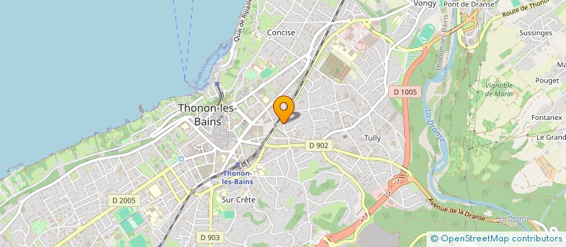 localisation de l'entreprise MADAME CLAUDIA FREITAS GONCALVES à THONON-LES-BAINS