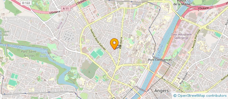 localisation de l'entreprise MADAME CLAUDIA GABIN à ANGERS