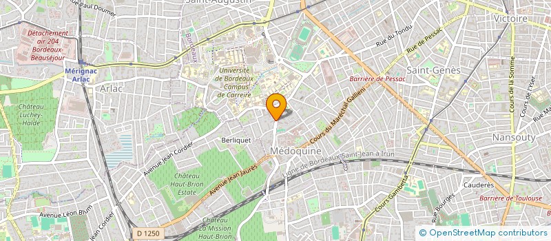 localisation de l'entreprise MADAME CLAUDIA GARCIA  BORDEAUX