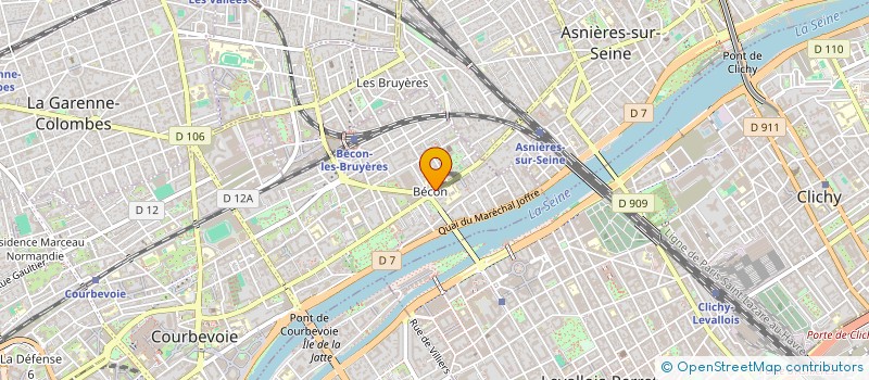 localisation de l'entreprise MADAME CLAUDIA GUETTA DE CARLI à COURBEVOIE