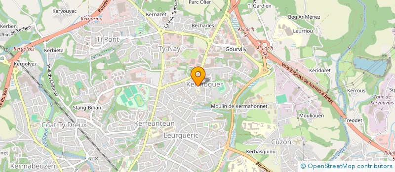 localisation de l'entreprise MADAME CLAUDIA GUIDAT à QUIMPER