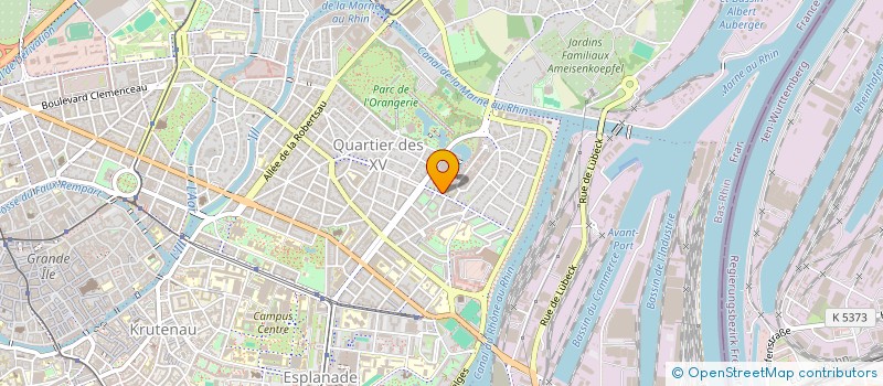 localisation de l'entreprise MADAME CLAUDIA HOLLSTEIN à STRASBOURG