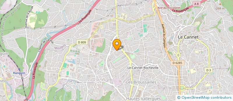 localisation de l'entreprise MADAME CLAUDIA HOUARD à LE CANNET