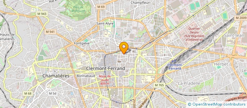 localisation de l'entreprise MADAME CLAUDIA JIMENEZ SANTOS  CLERMONT-FERRAND