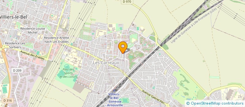 localisation de l'entreprise MADAME CLAUDIA KARATAY  VILLIERS-LE-BEL