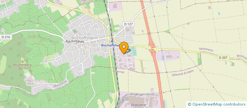 localisation de l'entreprise MADAME CLAUDIA KASPER  BISCHOFFSHEIM