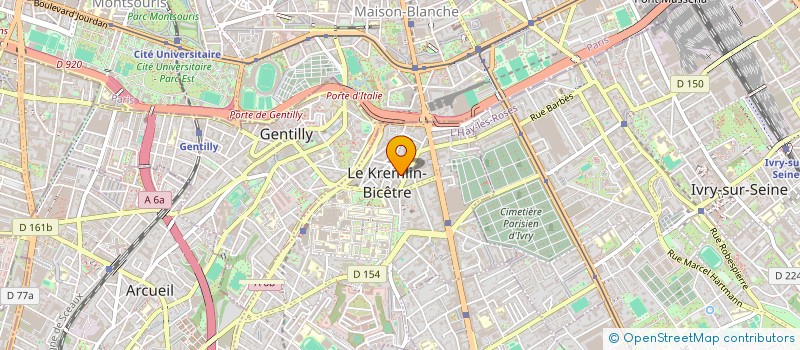 localisation de l'entreprise MADAME CLAUDIA KITRINO  LE KREMLIN-BICETRE