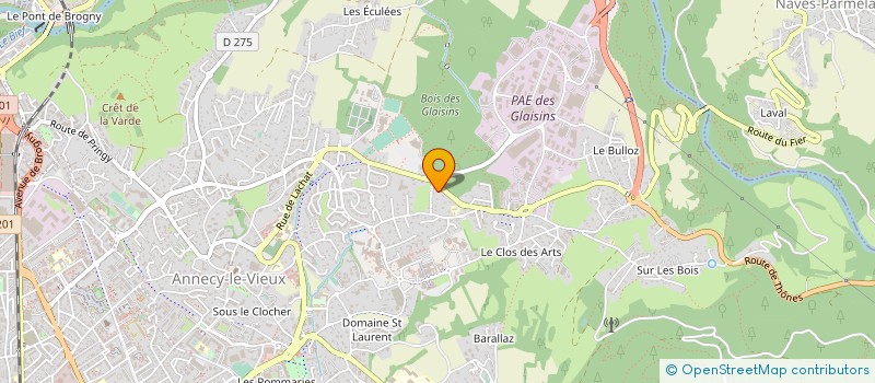 localisation de l'entreprise MADAME CLAUDIA LA ROSA à ANNECY