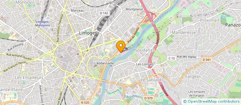 localisation de l'entreprise MADAME CLAUDIA LABAT à LIMOGES