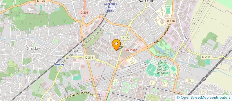 localisation de l'entreprise MADAME CLAUDIA LABORDE  SARCELLES