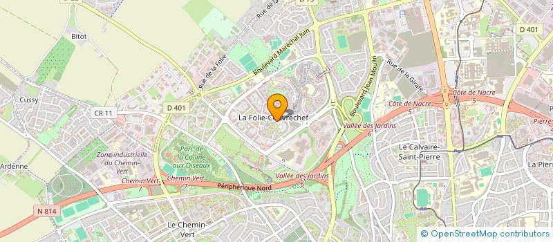 localisation de l'entreprise MADAME CLAUDIA LAURENT  CAEN