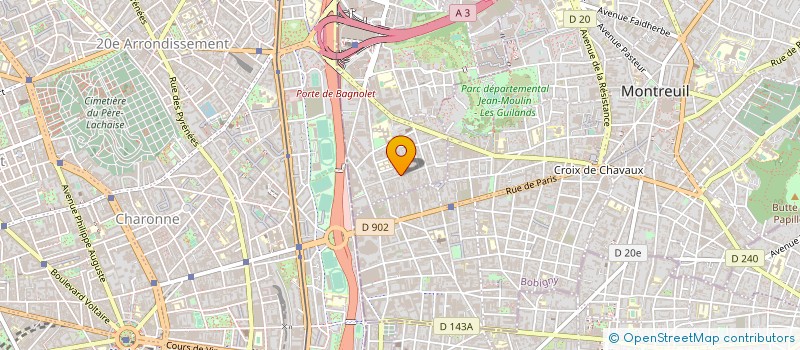 localisation de l'entreprise MADAME CLAUDIA LEZAMA à BAGNOLET