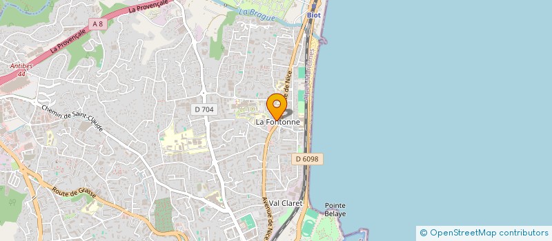 localisation de l'entreprise MADAME CLAUDIA LIBOTEAN  ANTIBES