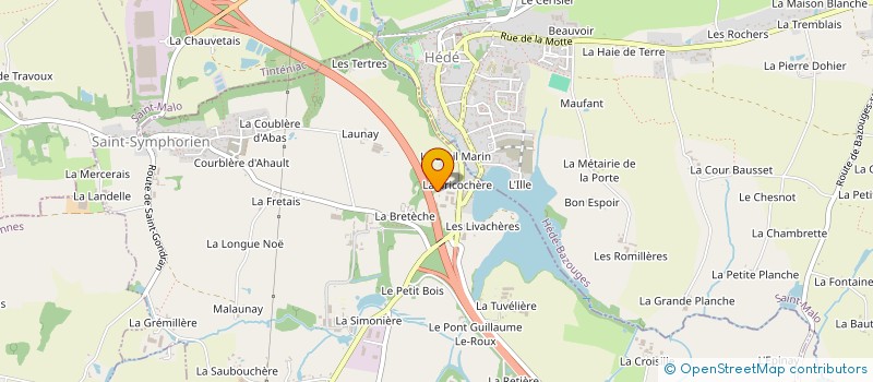 localisation de l'entreprise MADAME CLAUDIA LUNA à HEDE-BAZOUGES