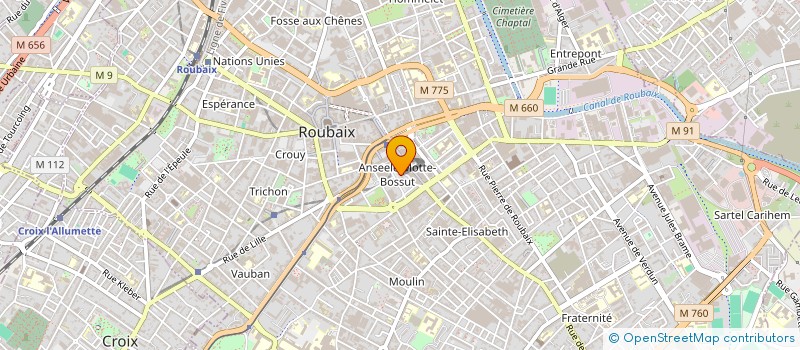 localisation de l'entreprise MADAME CLAUDIA MACHADO PORTELINHA à ROUBAIX