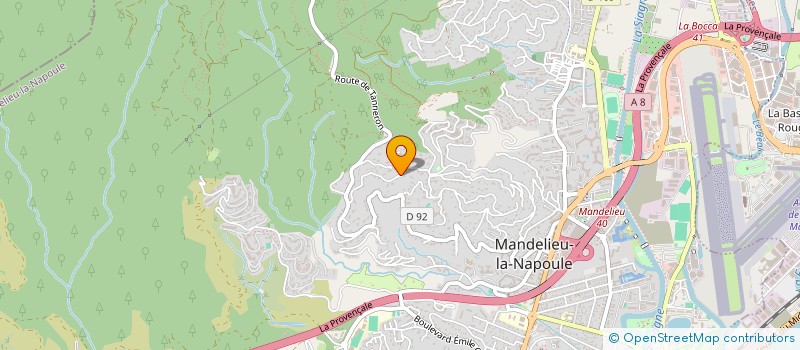 localisation de l'entreprise MADAME CLAUDIA MACK  MANDELIEU-LA-NAPOULE