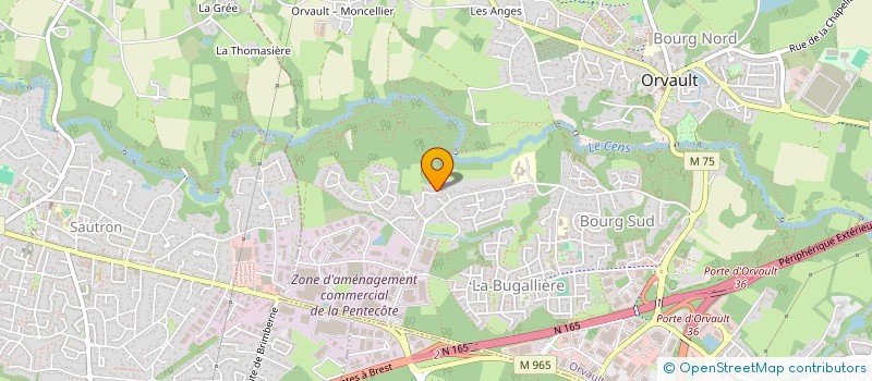 localisation de l'entreprise MADAME CLAUDIA MARTINS  ORVAULT