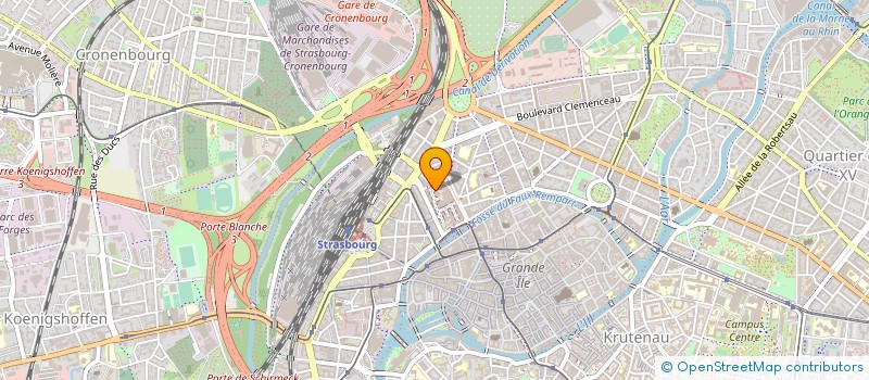 localisation de l'entreprise MADAME CLAUDIA MARZUOLO à STRASBOURG