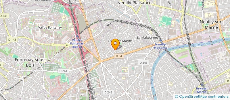 localisation de l'entreprise MADAME CLAUDIA MATTANA  LE PERREUX-SUR-MARNE