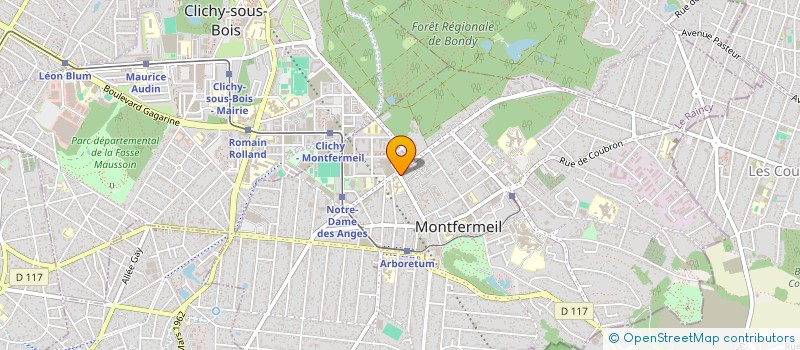 localisation de l'entreprise MADAME CLAUDIA MENDES HORTA  MONTFERMEIL